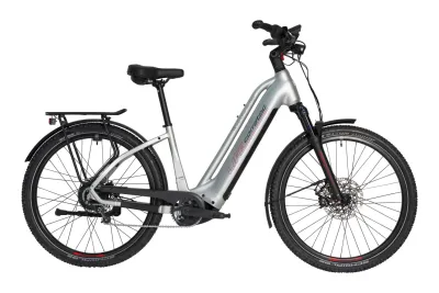 E-Bike Tourenrad Corratec Life CX7 Belt 2024 | 750 Wh | 27,5 Zoll | Tiefeinsteiger | 47 cm | black/ white/ red (Bild 1)