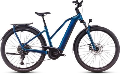 E-Bike Reiserad Cube Kathmandu Hybrid EX 800 2025 | 800 Wh | 28 Zoll | Trapez | S - 46 cm | electricblue´n´chrome (Bild 2)
