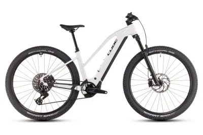 E-Cross Country Bike Cube Reaction Hybrid SLT 2025 | 800 Wh | 29 Zoll | Trapez | M | metallicwhite´n´black (Bild 1)