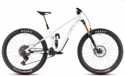 Enduro Bike Cube Stereo ONE77 C:68X SLT 2025 | 29 Zoll | Diamant | XL | metallicwhite´n´grey (Bild 1)