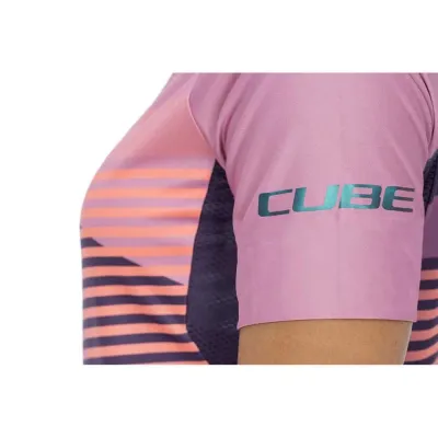 Fahrradtrikots kurzarm Cube Teamline Kurzarm Rundhalstrikot (Bild 9)