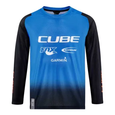 Fahrradtrikots langarm Cube Vertex X Actionteam Langarm Enduro Trikot (Bild 3)