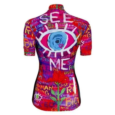 Fahrradtrikots kurzarm cycology cycling SEE ME CYCLING JERSEY Bikeshirt 0 (Bild 3)