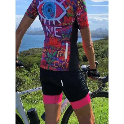 Fahrradtrikots kurzarm cycology cycling SEE ME CYCLING JERSEY Bikeshirt 0 (Bild 5)