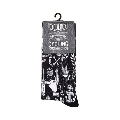 Fahrradsocken cycology cycling VELO TATTOO CYCLING SOCKS Fahrradsocken 0 (Bild 5)