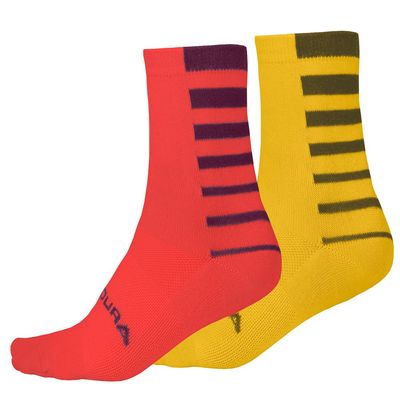 Fahrradsocken Endura Coolmax® Stripe Socken (Doppelpack) 2023 (Bild 2)