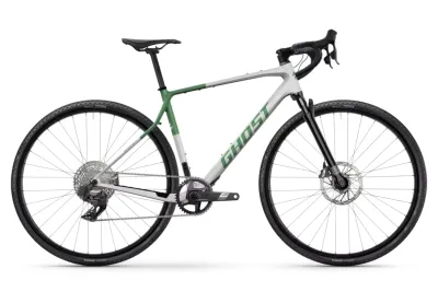Gravel Bike Ghost ASKET CF FULL PARTY 2026 | 28 Zoll | Diamant | 50 cm / M | silver stone/madow green glänzend (Bild 1)