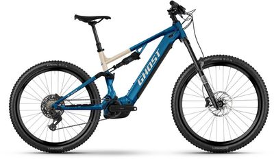 E-Cross Country Bike Ghost E-ASX Universal High 2025 | 800 Wh | 29 / 27,5 Zoll | Diamant | L | candy blue/coffee arctic dust - glossy (Bild 2)