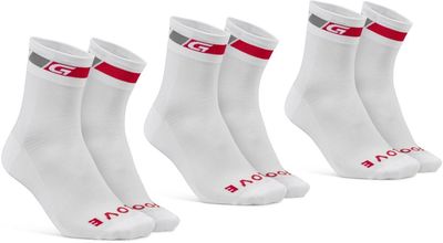 Fahrradsocken GRIPGRAB Classic Regular Cut Sommer Socken 3er-Pack 2025 (Bild 1)