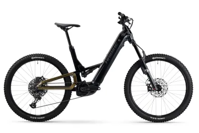 E-Cross Country Bike Haibike ALLTRAIL 10.5 Low ABS 2025 | 800 Wh | 27,5 Zoll | Tiefeinsteiger | 49 cm / L | black/ninja gold/grey glänzend (Bild 1)