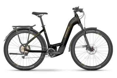 E-Bike Tourenrad Haibike Trekking 11 2022 | 750 Wh | 27,5 Zoll | Tiefeinsteiger | 50 cm | gloss_blk_metal tan (Bild 1)