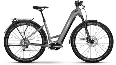 E-Bike Tourenrad Haibike Trekking 7 2024 | 750 Wh | 27,5 Zoll | Tiefeinsteiger | 38 CM | Urban Grey/White - Gloss (Bild 1)
