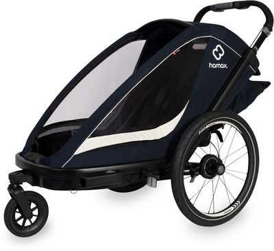 Fahrradanhänger Kinder Hamax Breeze One mit Deichsel und Buggyrad 2025 (Bild 3)