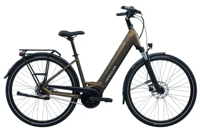 E-Stadtrad Hercules LYON I-F8 2026 | 500 Wh | 28 Zoll | Tiefeinsteiger | 45 cm | nutria gold-matt (Bild 1)