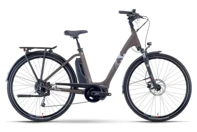 E-Stadtrad Husqvarna E-Bicycles Eco 2021 | 504 Wh | 26 Zoll | Tiefeinsteiger | 48 cm | bronze / white matt (Bild 1)