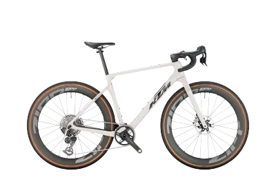 Gravel Bike KTM GRAVELATOR EXONIC 2026 | 28 Zoll | Diamant | 59 cm | ORANGE-STAINED WHITE (Bild 1)