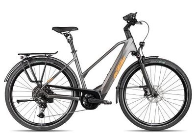 E-Bike Tourenrad KTM MACINA MAGIC X PRO 2025 | 800 Wh | 28 Zoll | Trapez | 51 cm | machine grey matt/orange black (Bild 2)