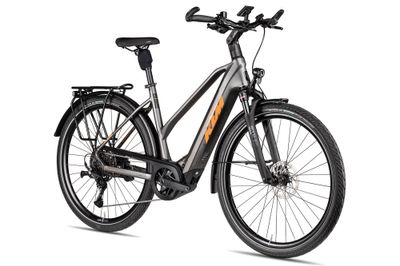 E-Bike Tourenrad KTM MACINA MAGIC X PRO 2025 | 800 Wh | 28 Zoll | Trapez | 51 cm | machine grey matt/orange black (Bild 3)