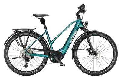E-Bike Tourenrad KTM MACINA STYLE 810 2026 | 800 Wh | 27,5 Zoll | Trapez | 46 cm | green purple flip matt (Bild 1)