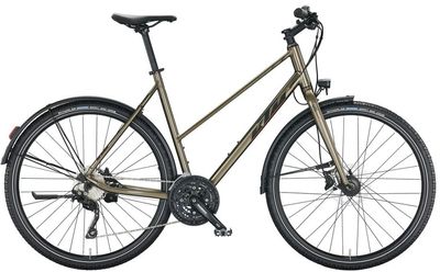 Tourenrad KTM X-LIFE ACTION STREET 2023 | 28 Zoll | Trapez | 46 cm | oak (black matt+orange glossy) (Bild 1)
