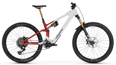 Enduro E-Bike Megamo Bicycles Reason AL 03 2026 | 800 Wh | 29 Zoll | Diamant | S | white-red (Bild 2)