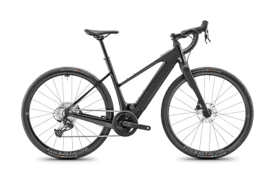 Gravel E-Bike Moustache Bikes Dimanche 28 Road 4 2026 | 400 Wh | 28 Zoll | Trapez | 43 cm / XS | black glossy (Bild 1)