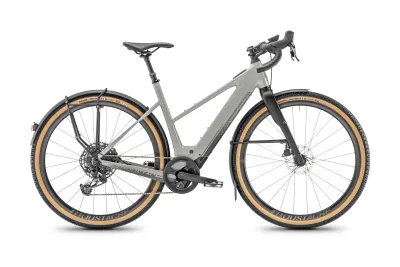 Gravel E-Bike Moustache Bikes Dimanche 29.4 2025 | 400 Wh | 29 Zoll | Trapez | 43 cm / XS | kieselsteingrau glänzend (Bild 1)