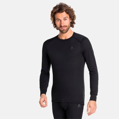 Fahrrad Unterhemd Odlo ACTIVE WARM BL TOP Crew Neck L/S Langarm Unterhemd 0 (Bild 3)