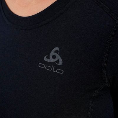 Fahrrad Unterhemd Odlo MERINO 200 BL TOP Crew Neck L/S Langarm Unterhemd 0 (Bild 3)