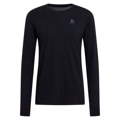 Fahrrad Unterhemd Odlo MERINO 200 BL TOP Crew Neck L/S Langarm Unterhemd 2026 (Bild 1)