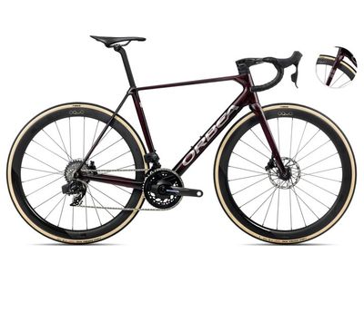 Allround-Rennrad Orbea Orca M21e LTD PWR 2025 | 28 Zoll | Diamant | 51 CM | Wine Red Carbon View-Titanium (Gloss) (Bild 1)