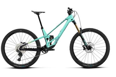 Enduro Bike Orbea Rallon E10 2026 | 29 Zoll | Diamant | M | Aloha Green - Fantasy Purple Carbon View (Gloss) (Bild 9)