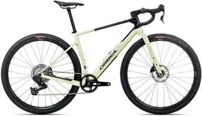 Gravel Bike Orbea Terra M31e Team 1X 2025 | 28 Zoll | Diamant | S | Acid Gum - Fantasy Purple Carbon View (Gloss) (Bild 1)