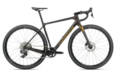 Gravel Bike Orbea Terra M31e Team 1X 2025 | 28 Zoll | Diamant | S | cosmic carbon view-metallic olive green (gloss) (Bild 3)