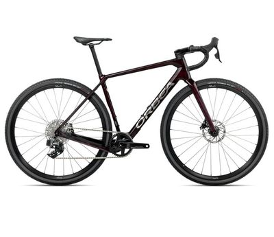 Gravel Bike Orbea Terra M31e Team 1X 2025 | 28 Zoll | Diamant | S | Wine Red Carbon View (Gloss) (Bild 1)
