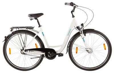 Stadtrad PASSAT Porto 2026 | 28 Zoll | Tiefeinsteiger | 50 cm | white/silver/berry (Bild 4)