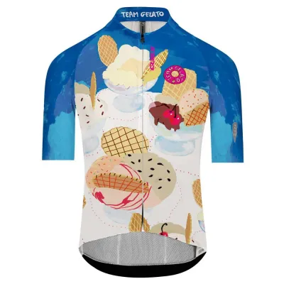 Fahrradtrikots kurzarm Q36.5 Gregarius Pro Team Gelato Jersey (Bild 1)