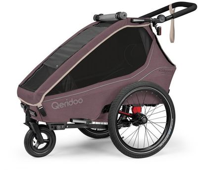 Fahrradanhänger Kinder Qeridoo Kidgoo 1 Limited Edition Wildberry Violet 2026 (Bild 1)