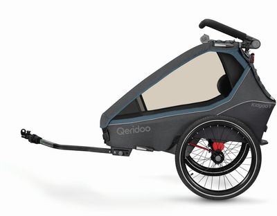 Fahrradanhänger Kinder Qeridoo Kidgoo 1 Navy Blue 2026 (Bild 1)