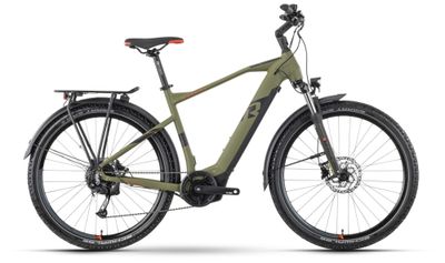 E-Bike Tourenrad RAYMON CrossRay E 5.0 2023 | 500 Wh | 27,5 Zoll | Diamant | L / 55 cm | armor / black / bright red matt (Bild 1)