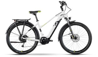E-Bike Tourenrad RAYMON CrossRay E 5.0 2023 | 500 Wh | 27,5 Zoll | Tiefeinsteiger | M / 50 cm | white / black / lime green (Bild 2)