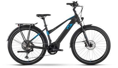 E-Bike Tourenrad RAYMON TourRay E 8.0 2023 | 630 Wh | 27,5 Zoll | Tiefeinsteiger | S / 45 cm | black / blue / grey matt (Bild 1)