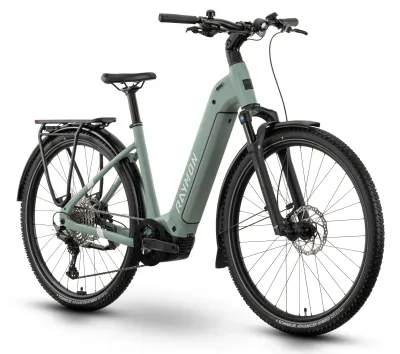 E-Bike Tourenrad RAYMON TAHONA PRO 2026 | 800 Wh | 29 Zoll | Tiefeinsteiger | S | Mint / Cotton / Violett (Bild 1)