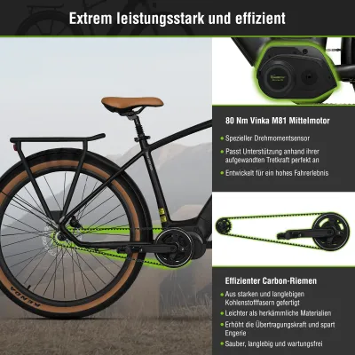 Urban E-Bike SachsenRad S8R Centro 2026 | 720 Wh | 27.5 Zoll | Diamant (Bild 4)
