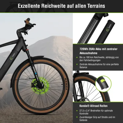 Urban E-Bike SachsenRad S8R Centro 2026 | 720 Wh | 27.5 Zoll | Diamant (Bild 5)