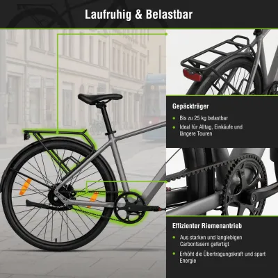 Urban E-Bike SachsenRad C3M Roma II 2026 | 360 Wh | 28 Zoll | Diamant (Bild 4)