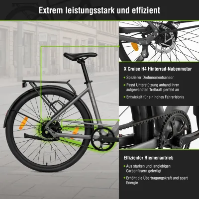 Urban E-Bike SachsenRad C3V Roma II 2026 | 360 Wh | 28 Zoll | Tiefeinsteiger (Bild 5)