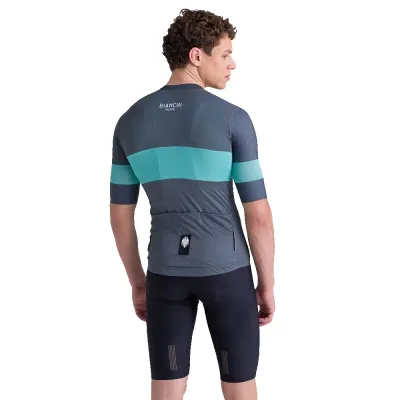 Fahrradtrikots kurzarm Santini Bianchi Milano Race 2025 (Bild 8)