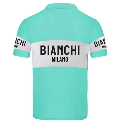 Fahrradtrikots kurzarm Santini Bianchi Milano Retro 2025 (Bild 9)