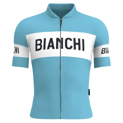 Fahrradtrikots kurzarm Santini Bianchi Retro 2025 (Bild 3)